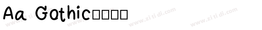 Aa Gothic字体转换
